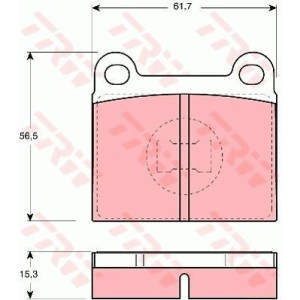 Pastiglie freno Anteriore per Audi Volkswagen TRW GDB648