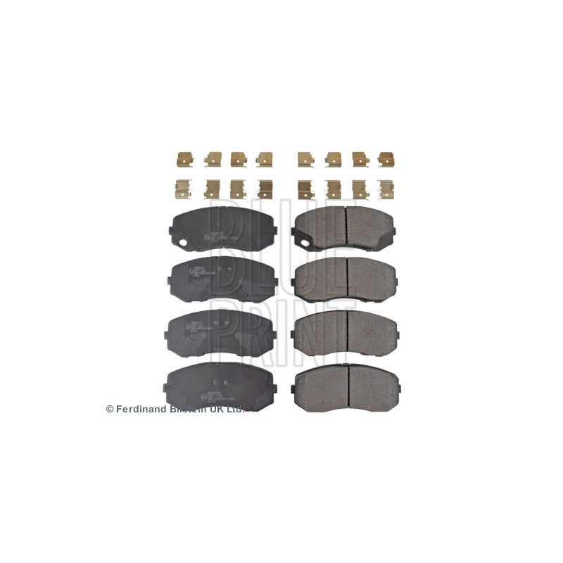BLUE PRINT ADC44274 Brake Pads Set Front for Brake Pads Set Rear for