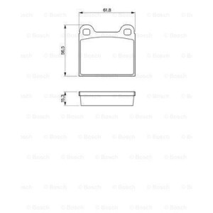 Brzdové platničky Predné pre Audi Volkswagen BOSCH 0 986 462 282