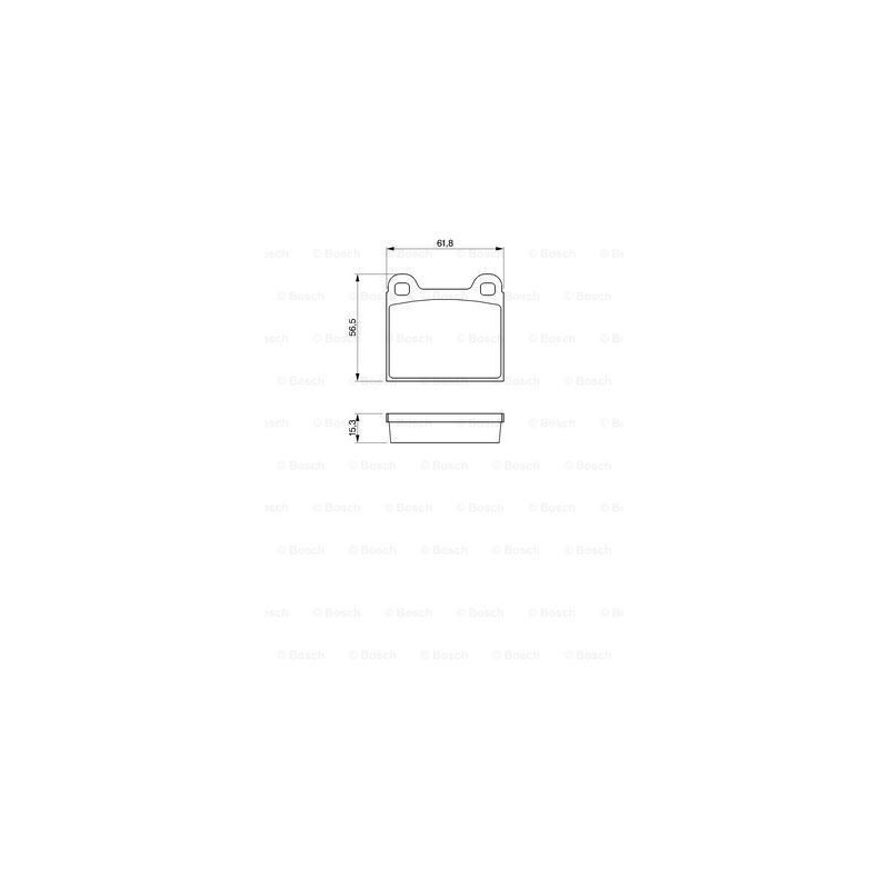 Brzdové platničky Predné pre Audi Volkswagen BOSCH 0 986 462 282