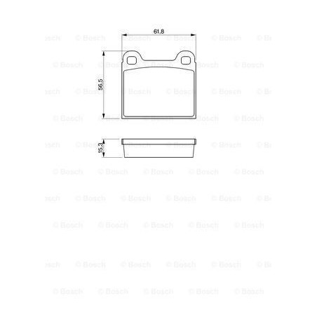 Brake Pads Set Front for Audi Volkswagen BOSCH 0 986 462 282