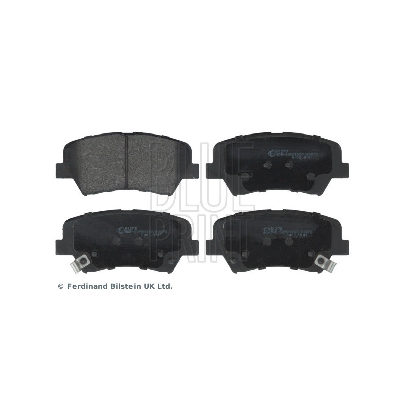 BLUE PRINT ADG042137 Brzdové platničky Predné pre