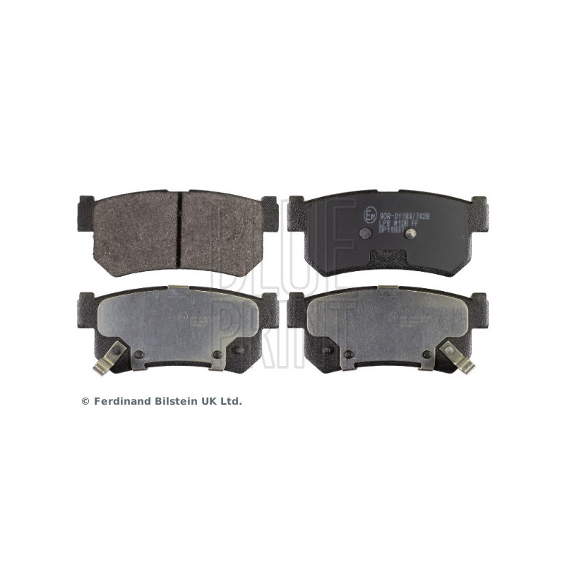 BLUE PRINT ADG04262 Bremsbeläge Hinten für