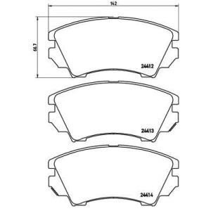 BREMBO P 59 055 Pastillas de freno delantero para Insignia Astra Zafira Cascada 9-5 Camaro Malibu