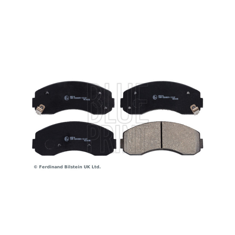 BLUE PRINT ADG04293 Brzdové destičky Přední pro