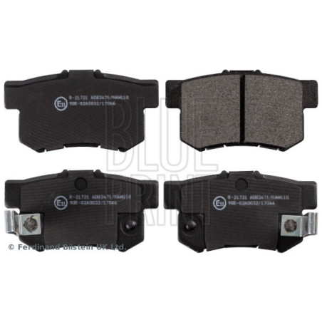 BLUE PRINT ADH24247 Brzdové platničky Zadné pre