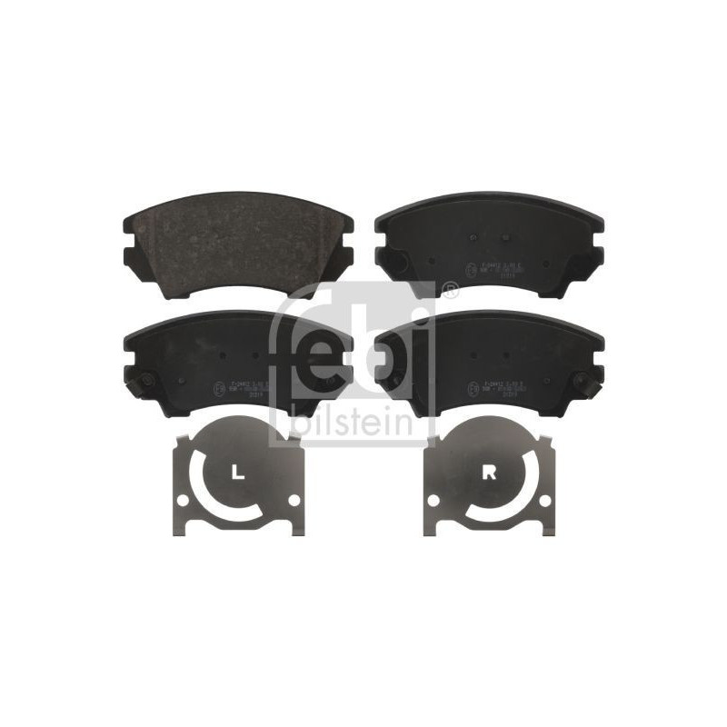 Brzdové platničky Predné pre Chevrolet Opel Saab FEBI BILSTEIN 16892