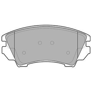 Brzdové platničky Predné pre Chevrolet Opel Saab DELPHI LP2081