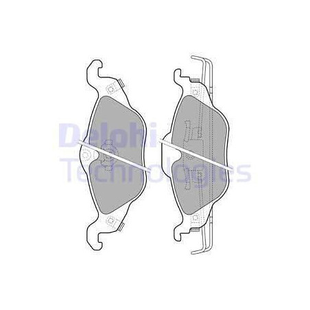 Plaquettes de frein Avant pour Opel Vauxhall Astra G Zafira A DELPHI LP1673