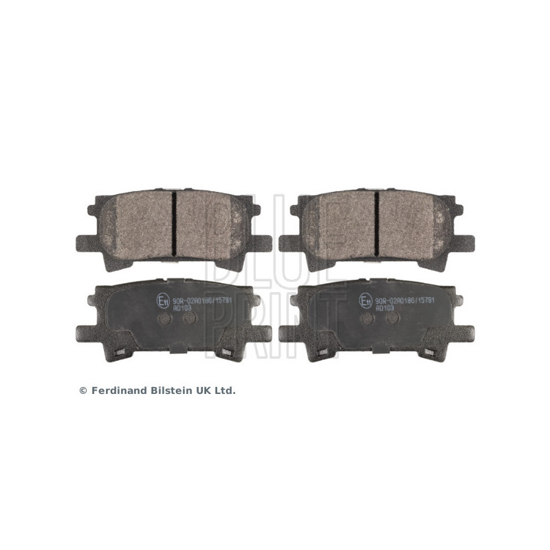 BLUE PRINT ADT342154 Brzdové platničky Zadné pre
