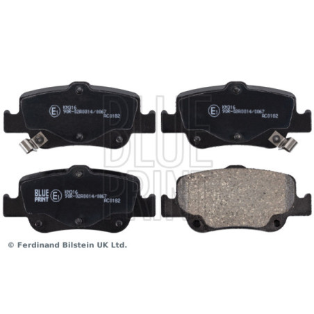 BLUE PRINT ADT342173 Brake Pads Set Rear for