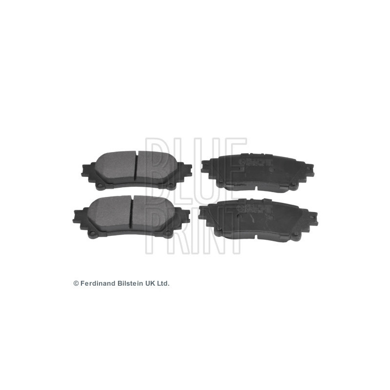 BLUE PRINT ADT342186 Plaquettes de frein Arrière pour