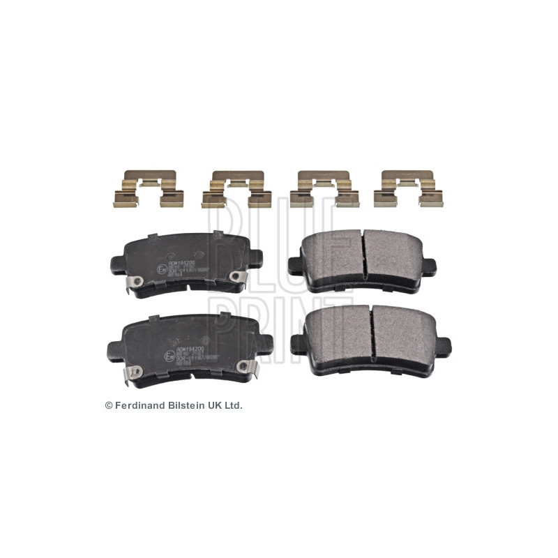 BLUE PRINT ADW194206 Bremsbeläge Hinten für
