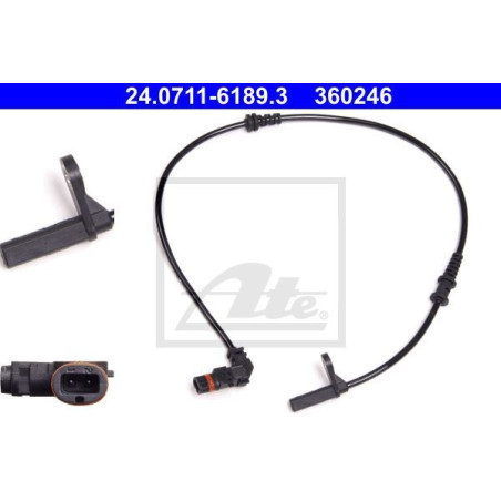 ATE 24.0711-6189.3 ABS Wheel Speed Sensor Front for Mercedes C