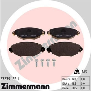 Pastillas de freno Delantero para Ford Mondeo Jaguar X-Type ZIMMERMANN 23279.185.1