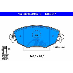 FRONT Brake Pads for Ford Mondeo Jaguar X-Type ATE 13.0460-3987.2