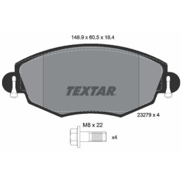 FRONT Brake Pads for Ford Mondeo Jaguar X-Type TEXTAR 2327904