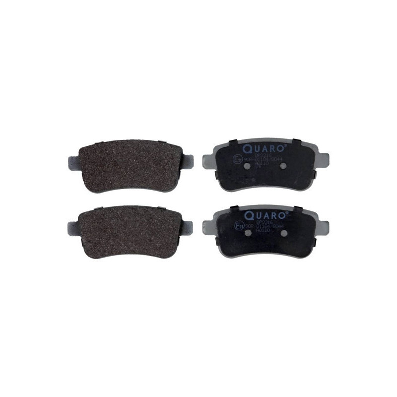 QUARO QP3316 Brake Pads Set Rear for Megane Fluence Scenic Clio Captur