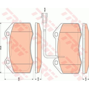 Pastiglie freno Anteriore per Abarth Alfa Romeo TRW GDB1812