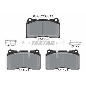 TEXTAR 2309201 Pastillas de freno delantero para 159 166 Brera Kappa Spider 156 Megane
