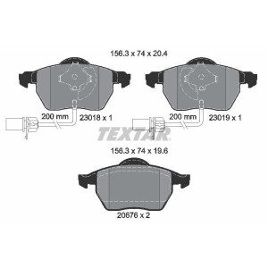 TEXTAR 2301802 Pastiglie freno anteriore per A4 A6 Passat Exeo Superb