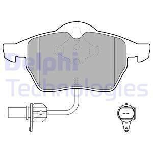 Brzdové platničky Predné pre Audi Seat Skoda Volkswagen DELPHI LP1672