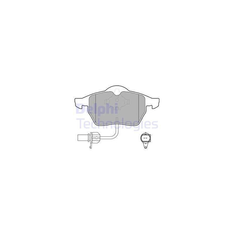 Brake Pads Set Front for Audi Seat Skoda Volkswagen DELPHI LP1672