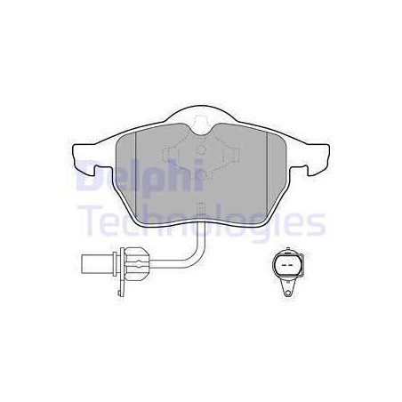 Brake Pads Set Front for Audi Seat Skoda Volkswagen DELPHI LP1672