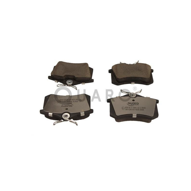 QUARO QP8078C Brzdové platničky zadné pre A4 A6 Fabia 307 A3 Leon C4 Toledo A8 Cordoba Ibiza TT A1