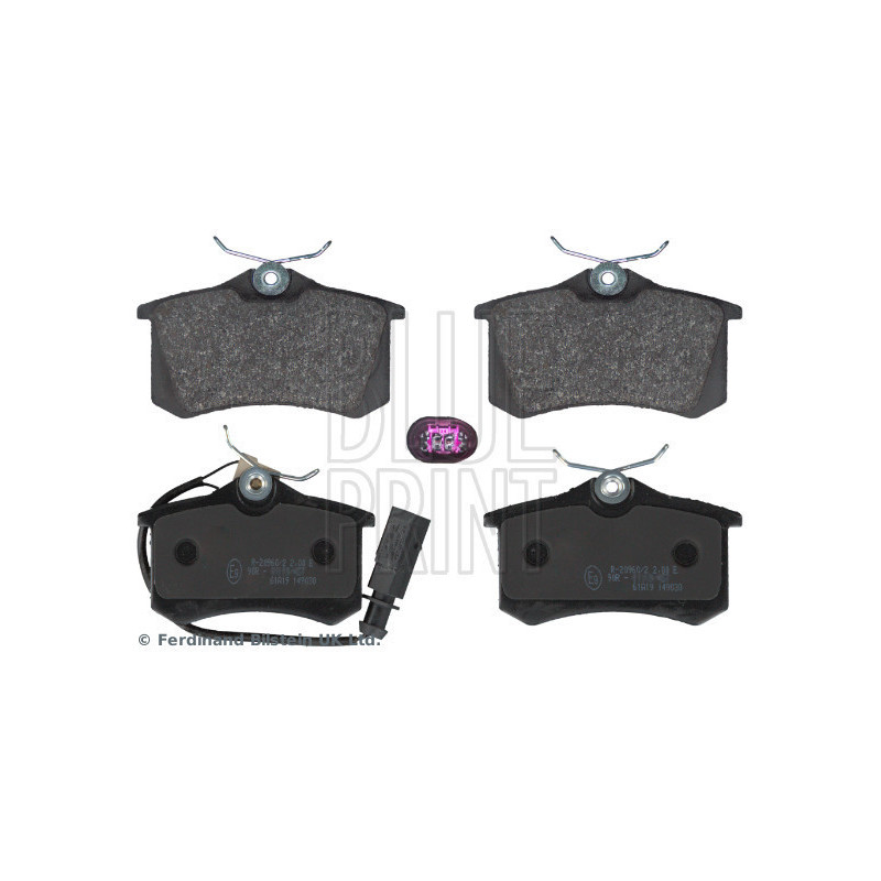 BLUE PRINT ADV184240 Brake Pads Set Rear for