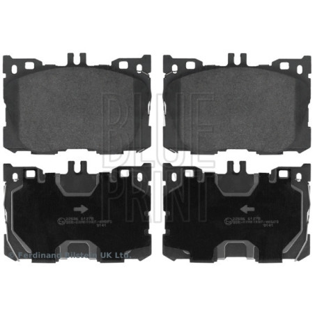 BLUE PRINT ADU174241 Brzdové destičky Přední pro