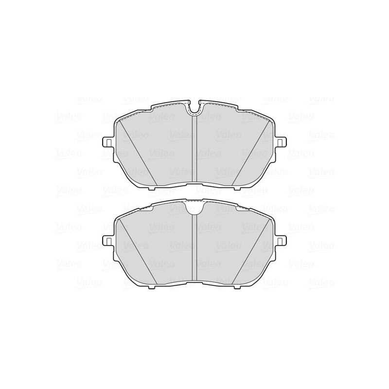 VALEO 302205 Brzdové platničky Predné pre