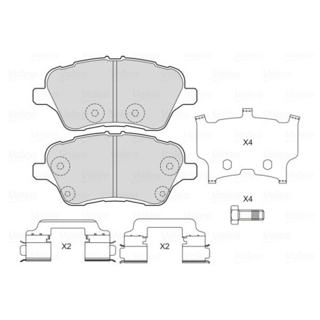 VALEO 601703 Bremsbeläge Vorne für
