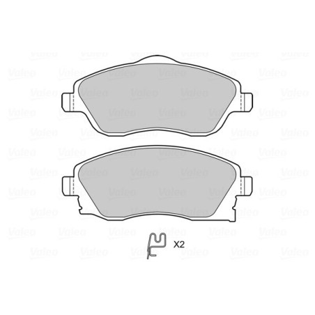 VALEO 601704 Pastiglie freno Anteriore per