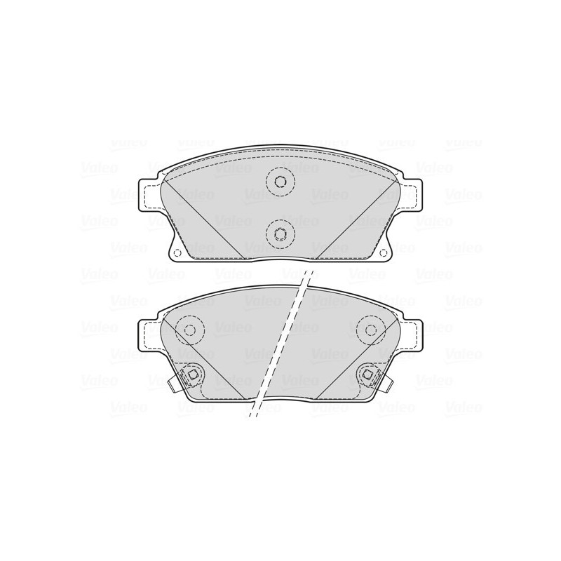 VALEO 601705 Klocki hamulcowe Przód dla