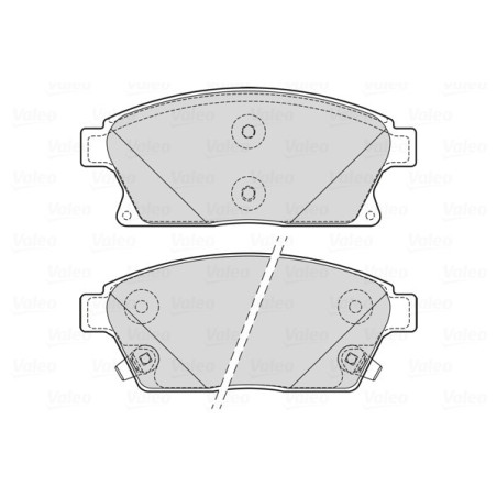 VALEO 601705 Brzdové destičky Přední pro