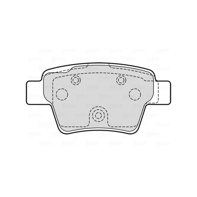 VALEO 601707 Bremsbeläge Hinten für