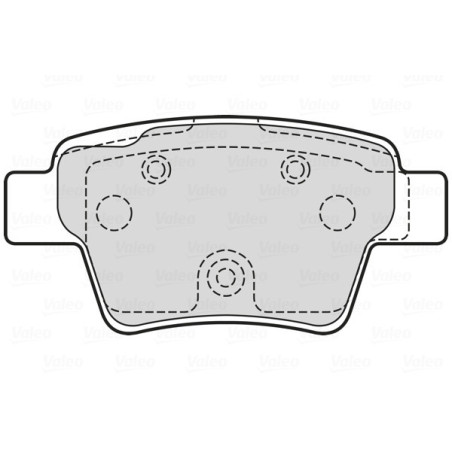VALEO 601707 Bremsbeläge Hinten für