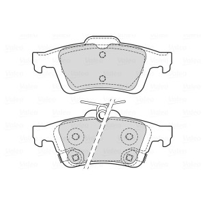 VALEO 601709 Pastillas de freno Trasero para