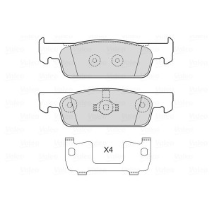 VALEO 601716 Klocki hamulcowe Przód dla