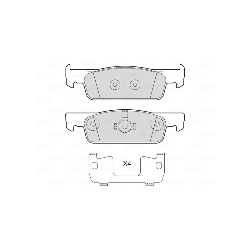 VALEO 601716 Brake Pads Set Front for