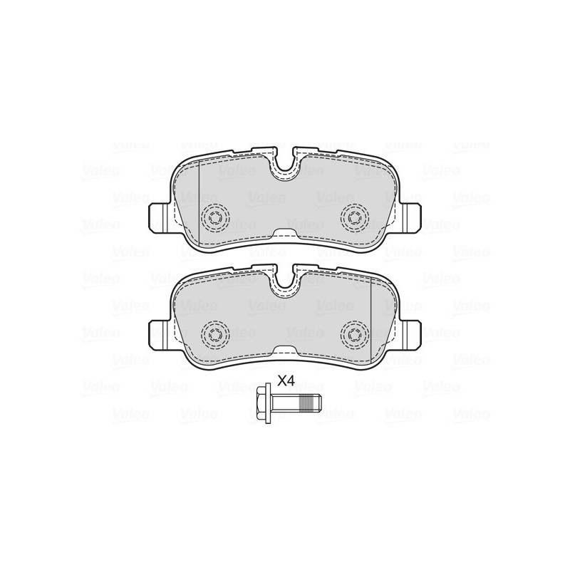 VALEO 601726 Brake Pads Set Rear for