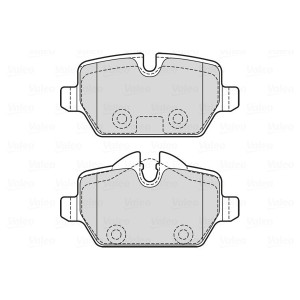VALEO 601731 Pastillas de freno Trasero para