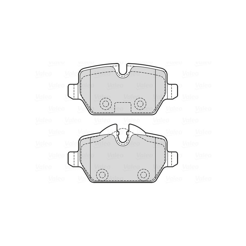 VALEO 601731 Pastillas de freno Trasero para