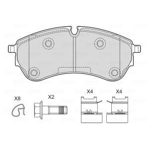VALEO 601762 Brake Pads Set Front for  Rear for