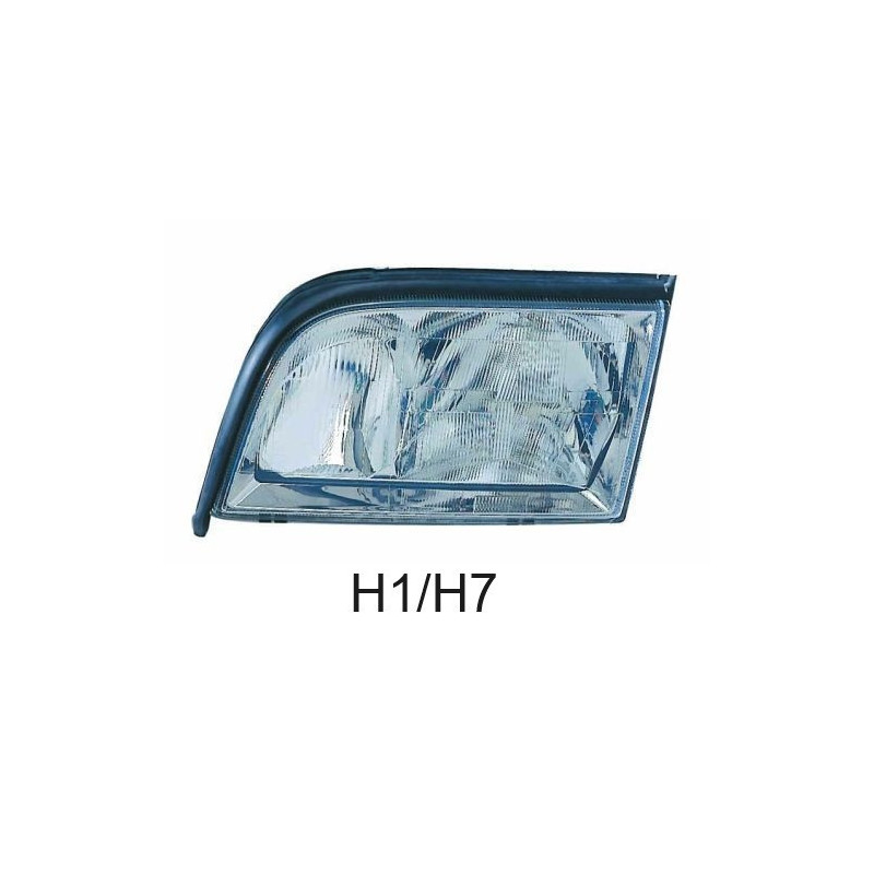 Reflektor lewy dla Mercedes Klasa S W140 (1994-1998) - DEPO 440-1111L-LD-EM