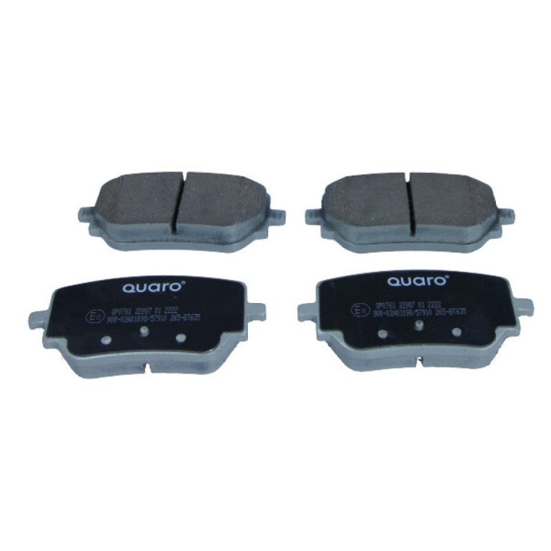 QUARO QP0761 Brzdové platničky zadné pre Mercedes A CLA B GLA GLB EQA EQB