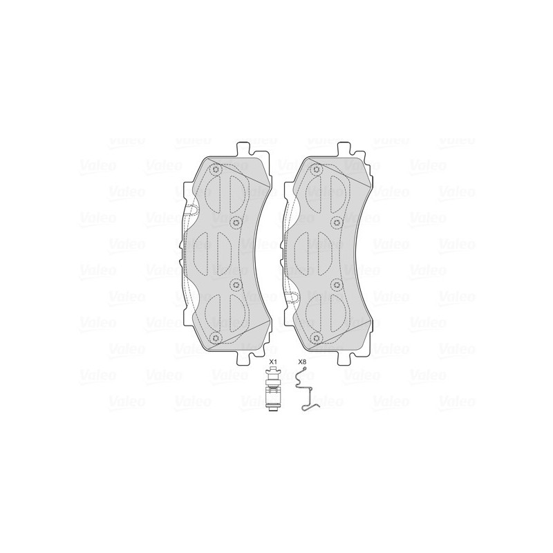 VALEO 601754 Brake Pads Set Front for