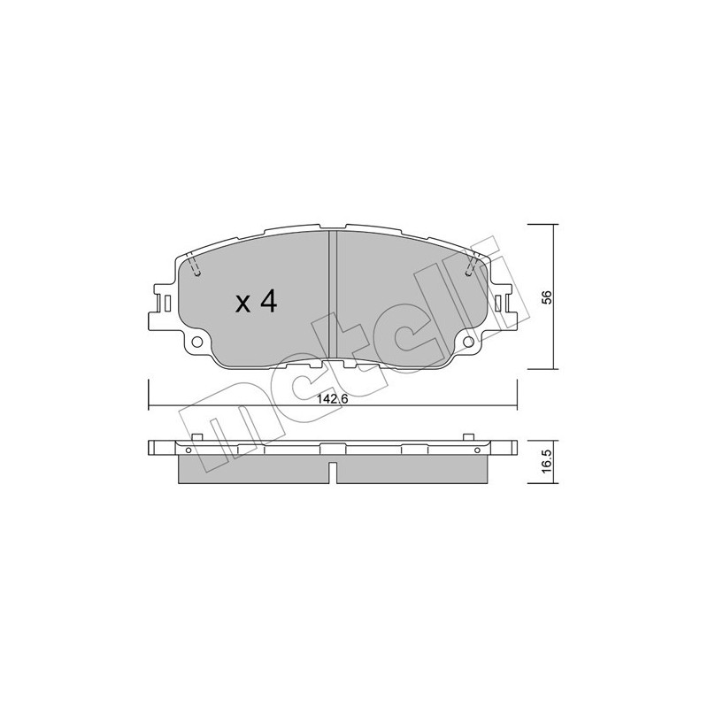 METELLI 22-1227-0 Plaquettes de frein
