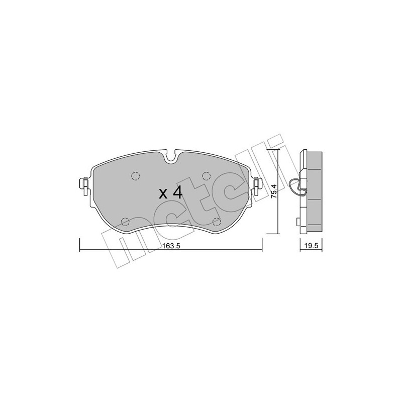 METELLI 22-1172-0 Bremsbeläge Vorne für
